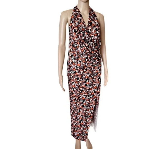 FREE PEOPLE Daria Dress T Back Jersey Maxi Dress BLACK COMBO - Picture 2 of 9